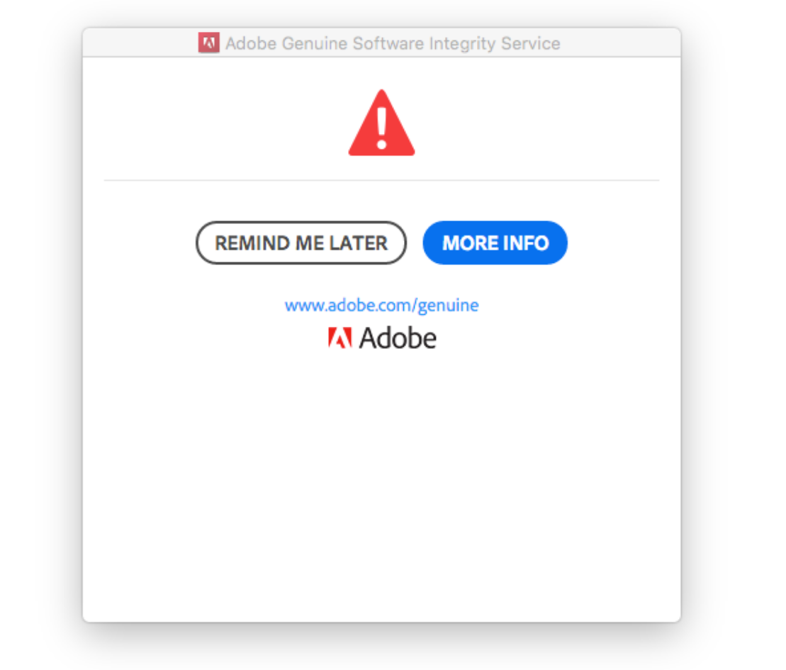 Como Arreglar Adobe Software Is Not Genuine Mac